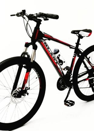 Спортивний велосипед S300 BLAST-БЛАСТ 27.5 Shimano червоно чорний