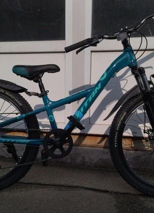Велосипед підлітковий Titan 24"Calypso -Рама-11" dark green-blue