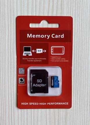 Картка пам'яті Micro SD 32 GB + Adapter CLASS 10 для телефонів...