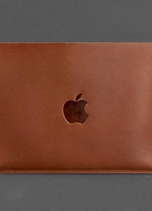 Чехол для MacBook Air/Pro 13'' Макбук Эйр Про кожаный Светло-к...