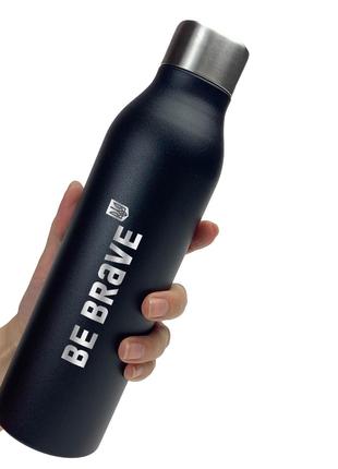 Термобутылка для напитков Be Brave (черная)