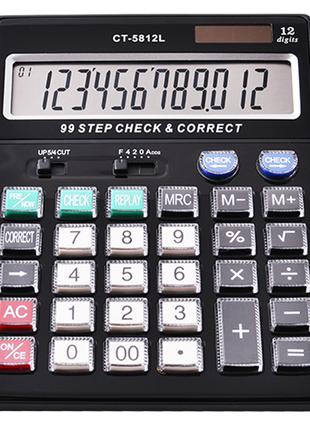Калькулятор СТ-5812L, двойное питание