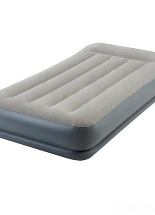 Надувне ліжко Intex 64116, 99х191х30 см, електронасос