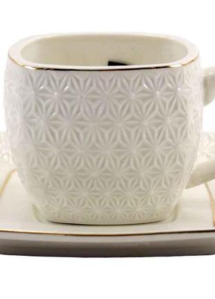 Чашка з блюдцем Interos Снігова Королева 150 мл (508007-А)