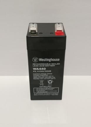 Аккумулятор свинцово-кислотный Westinghouse WA440, 4V / 4A