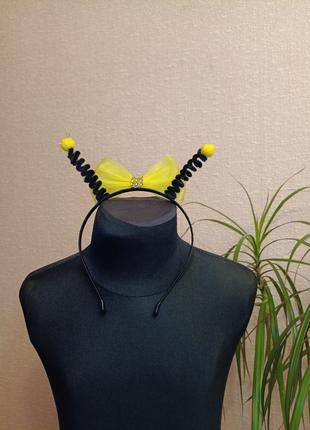 Обруч новий з вусиками бджілки до костюма бджілка