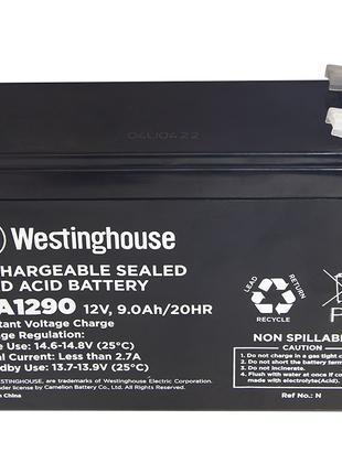 Аккумулятор свинцово-кислотный Westinghouse WA1290, 12V / 9.0A