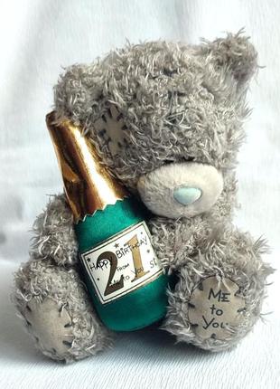Игрушка мягкая мишка teddy happy birthday 21, 14 см