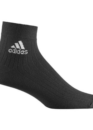 Шкарпетки adidas ankle ribbed thin чорні z25668, розмір - 39-42