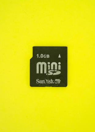 Карта памяти ПРОВЕРЕННЫЕ MiniSD 1 GB SanDisk Nokia 6270 6288 n73