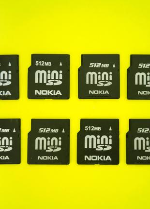 Карта памяти ПРОВЕРЕННЫЕ MiniSD 512 Mb Nokia 6270 6288 n73