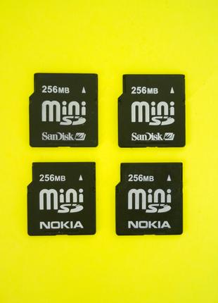 Карта пам'яті ПЕРЕВІРЕНІ MiniSD 256 Mb SanDisk Nokia 6270 n73