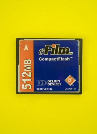 Карта памяти ПРОВЕРЕНА CF CompactFlash 512 Mb eFilm