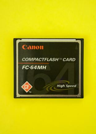 Карта памяти ПРОВЕРЕНА CF CompactFlash Canon 64 Mb