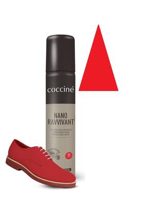 Красная Краска спрей для обуви замша велюр нубук Coccine 100 мл.