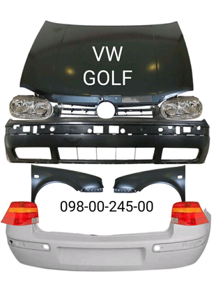 Бампер передний задний VW Golf