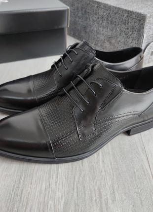 Черные туфли дерби Ikos 531! Комфорт и стиль!