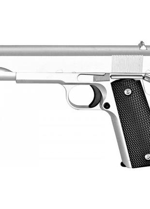 Игрушечный пистолет Galaxy G13S Colt M1911 Кольт М1911 металл сер