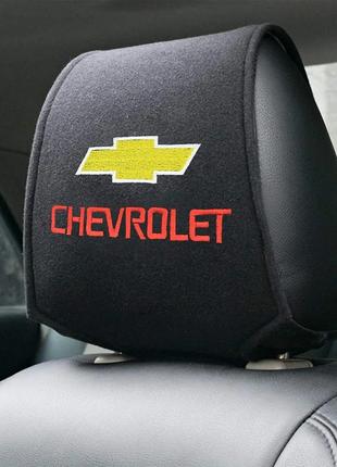 Чехол на подголовник с логотипом Chevrolet 2шт