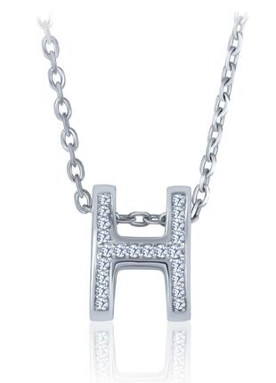 Серебряное колье с фианитами 8114p-cz