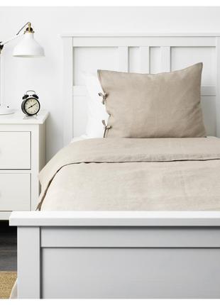 Льняное постельное белье puderviva ikea / пудервива икеа 150x2...