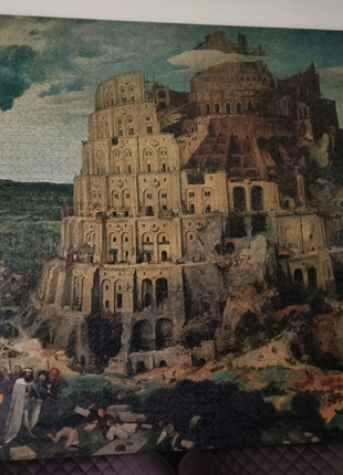Продажа картини з пазлів Вавілонська башня 155×103см