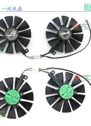 Вентиляторы кулеры T129215SU ASUS DUAL RX470 480 570 gtx 1060 ...