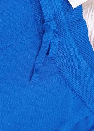 Вязанные штаны - джогери машиной вязки синего цвета  бренда pr...