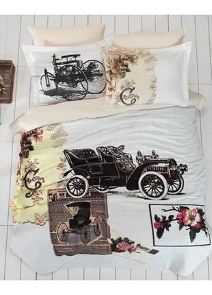 Подростковое постельное белье Prima Casa Vintage Car сатин пол...