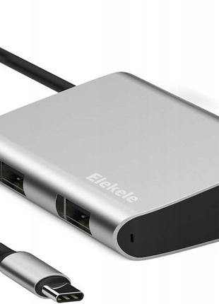 Elekele ETC1001 Переходник с USB C на USB 3.0 и USB 2.0 Hub