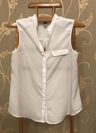 Очень красивая и стильная брендовая блузка белого цвета 20.