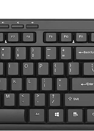 Ультратонкая проволочная USB-клавиатура для ПК, Rii RK907