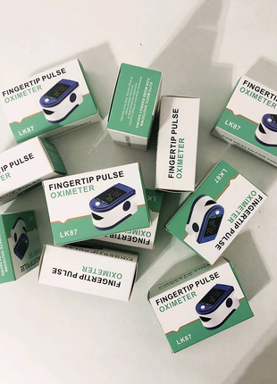 Пульсоксиметр Fingertip pulse oximeter LK87. Цвет: синий