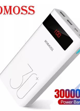 Power bank Romoss Sense 8P+ 30000 мАг qc3.0 ЖК 18Вт Повербанк