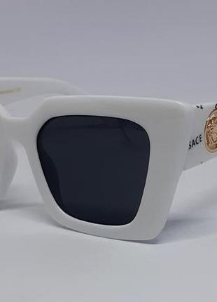 Женские в стиле versace солнцезащитные очки в белой глянцевой ...