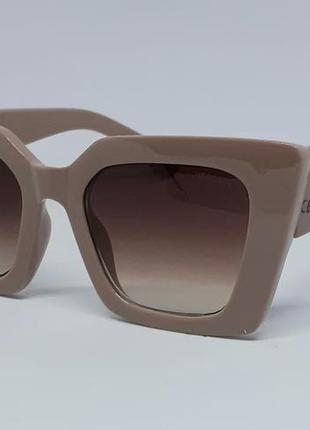 Женские в стиле versace солнцезащитные очки бежево шоколадные ...