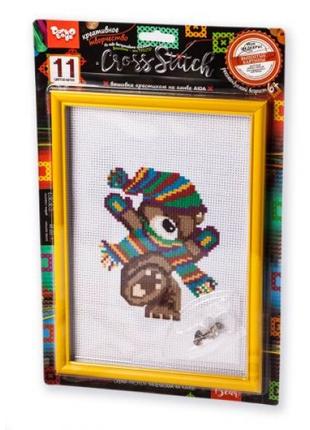 Вишивка хрестиком на канві "Cross Stitch: Ведмедик"