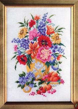 Набор для вышивки крестом Полевые цветы. Размер: 20,6*30 см