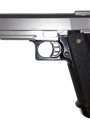 Страйкбольный пистолет Galaxy G.6S Colt M1911 6 мм серебристый
