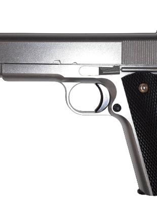 Страйкбольный пистолет Galaxy G.13S Colt M1911A1 6 мм серебристый