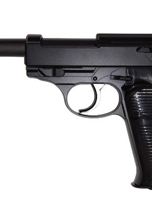 Страйкбольный пистолет Galaxy G.21 Walther P38 6 мм черный