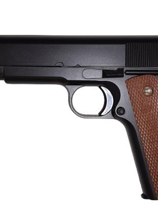 Страйкбольный пистолет Galaxy G.13+ Colt M1911A1 6 мм черный