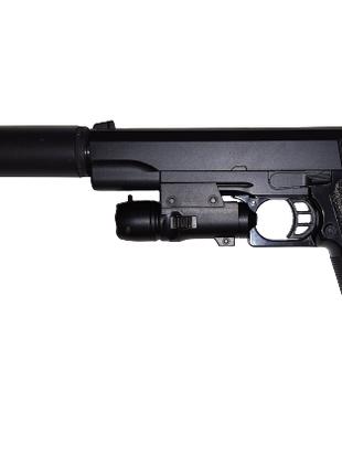 Страйкбольный пистолет Galaxy G.6A Colt M1911 6 мм черный