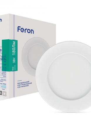 Світлодіодний світильник Feron AL510-1 3W коло вбудований