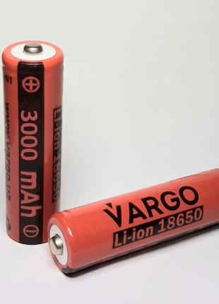 Аккумулятор 3000mAh 3.7V 18650 Li-Ion Vargo