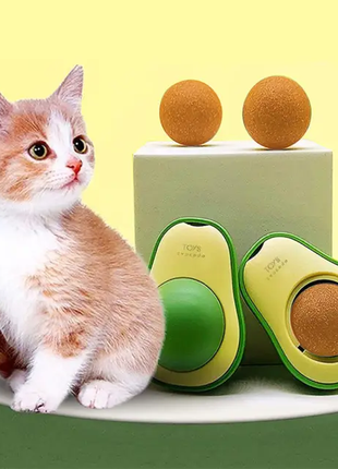 Іграшка-кулька Авокадо Фрукт, цукерка для кішок, Енергетична куль