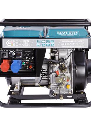 Дизельний генератор 6,5 кВт KS 8100HDE-1/3 ATSR (EURO V)