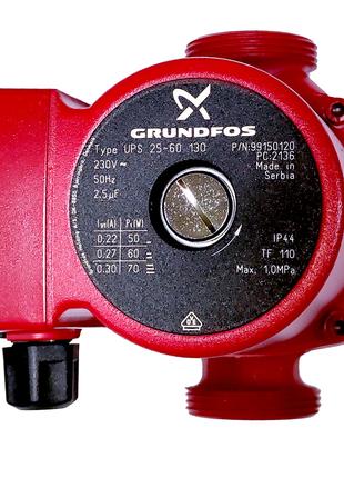Циркуляційний насос Grundfos UPS 25-60 130 (99150120)