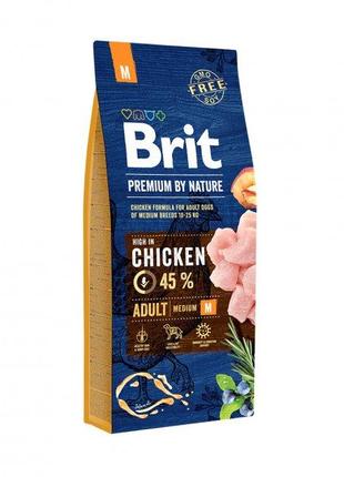 Корм для собак Brit Premium Dog Adult M на развес 1 кг