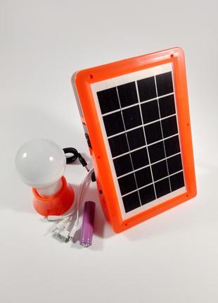 Аккумуляторный фонарик с функцией power bank + солнечная панел...